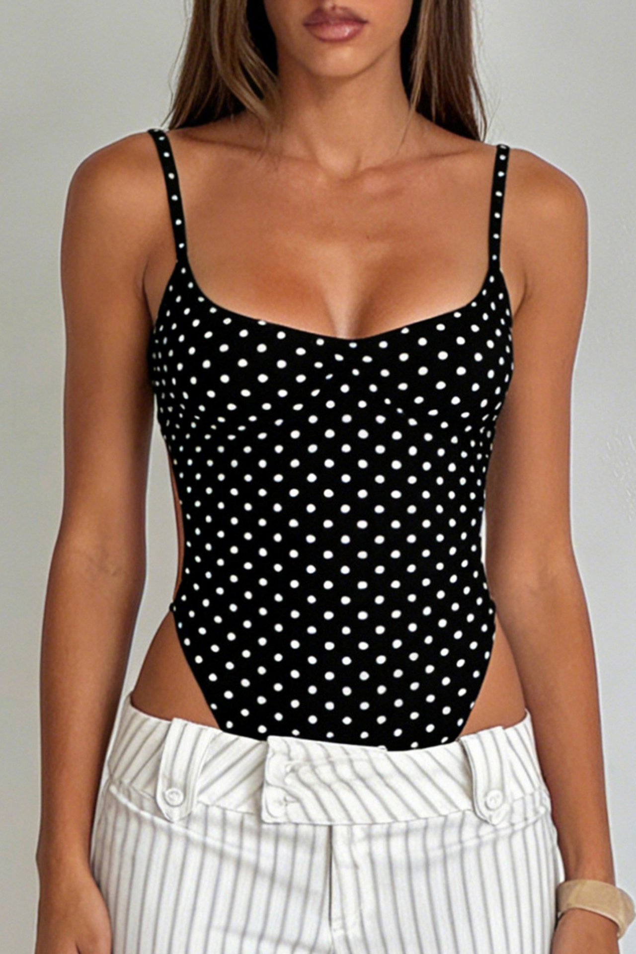 Polka bodysuit